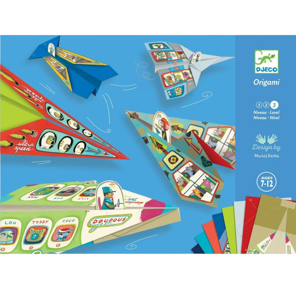 Djeco Origami Flugzeuge 20 Papierflugzeuge Set ab 7J - Makimo - Smart Kids