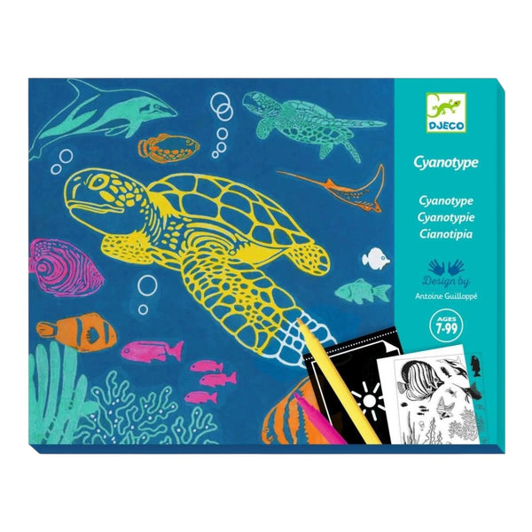 DJECO Workshop Blaudruck Meer Cyanotypie Set ab 7J - Makimo - Smart Kids