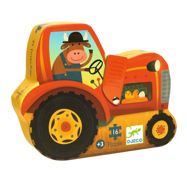 DJECO - Puzzle: Traktor - 16 Teile