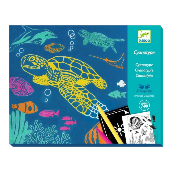 DJECO Workshop Blaudruck Meer Cyanotypie Set ab 7J