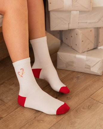 My Day My Dream - Socken - Christmas Collection - Zuckerstange gestickt