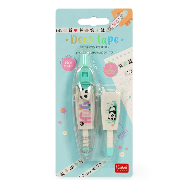 LEGAMI Stift mit Dekoband – Deco Tape Panda – Legami