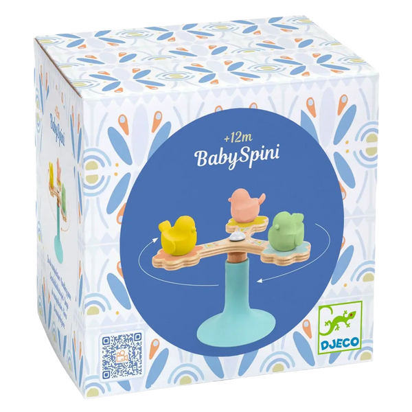 Djeco BabySpini Holz Spinner Saugnapf ab 12 Monate