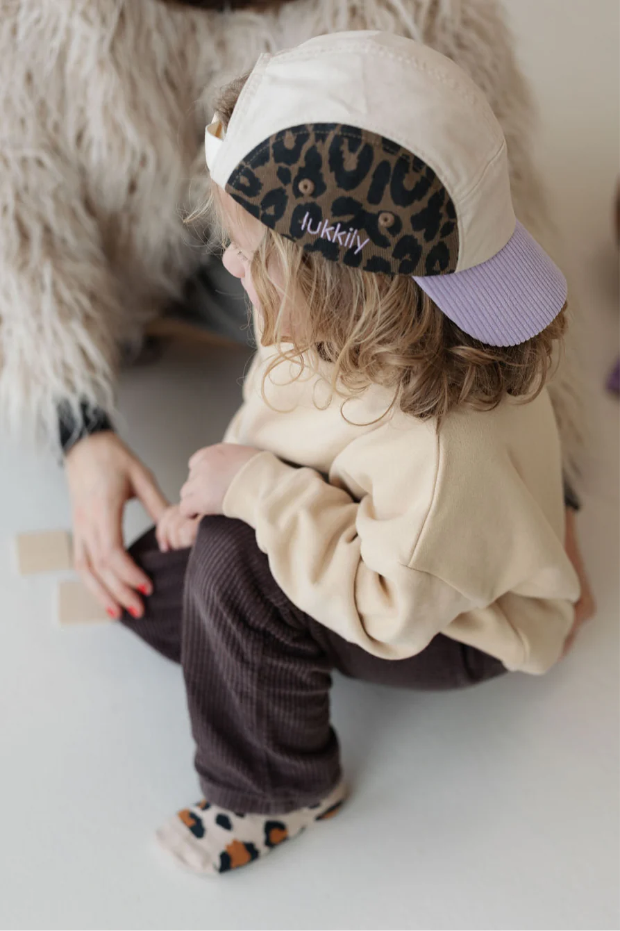 Lukkily - Cap "Leo" - light brown/lilac