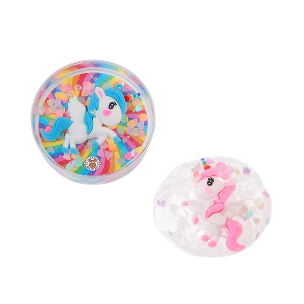 Einhorn-Glibber-Knete – Magischer Knetspaß mit Glitzer und Einhorn-Figur