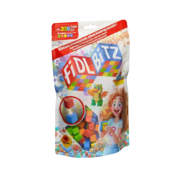FidlBitz Bag of Bitz - 320 Sensorikwürfel Fidget Spielzeug 6 Farben