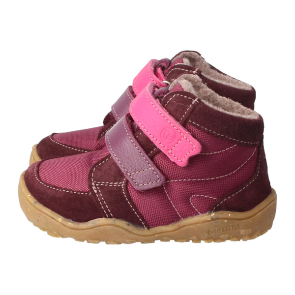 bLIFESTYLE biberSTYLE TEX pflaume - Bio-Leder Textil Kinderschuhe mit Wollvlies - Makimo - Smart Kids