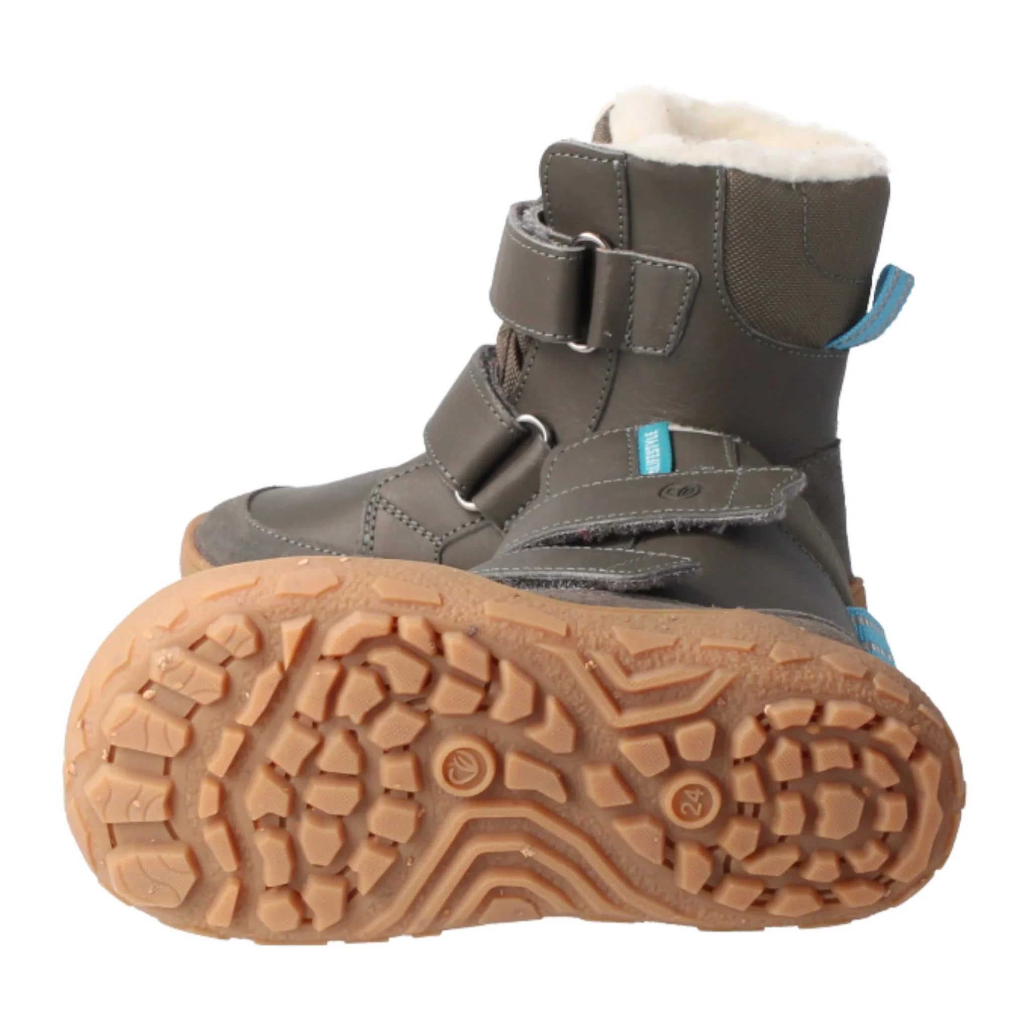 bLIFESTYLE polarfuchsSTYLE TEX anthrazit - Bio-Leder Kinderschuhe mit Wolle - Makimo - Smart Kids