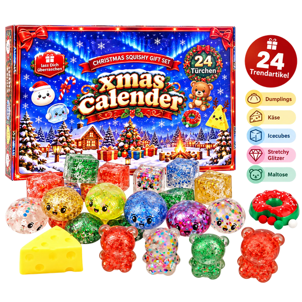 Fun Trading - Adventskalender Squishy – 24 Überraschungen 🎄✨