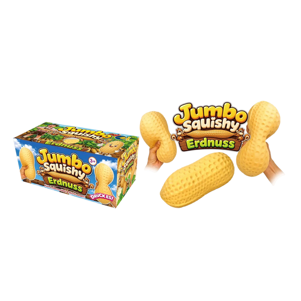 Fun Trading - Squishy Jumbo Erdnuss 21 cm – XXL Quetschspielzeug