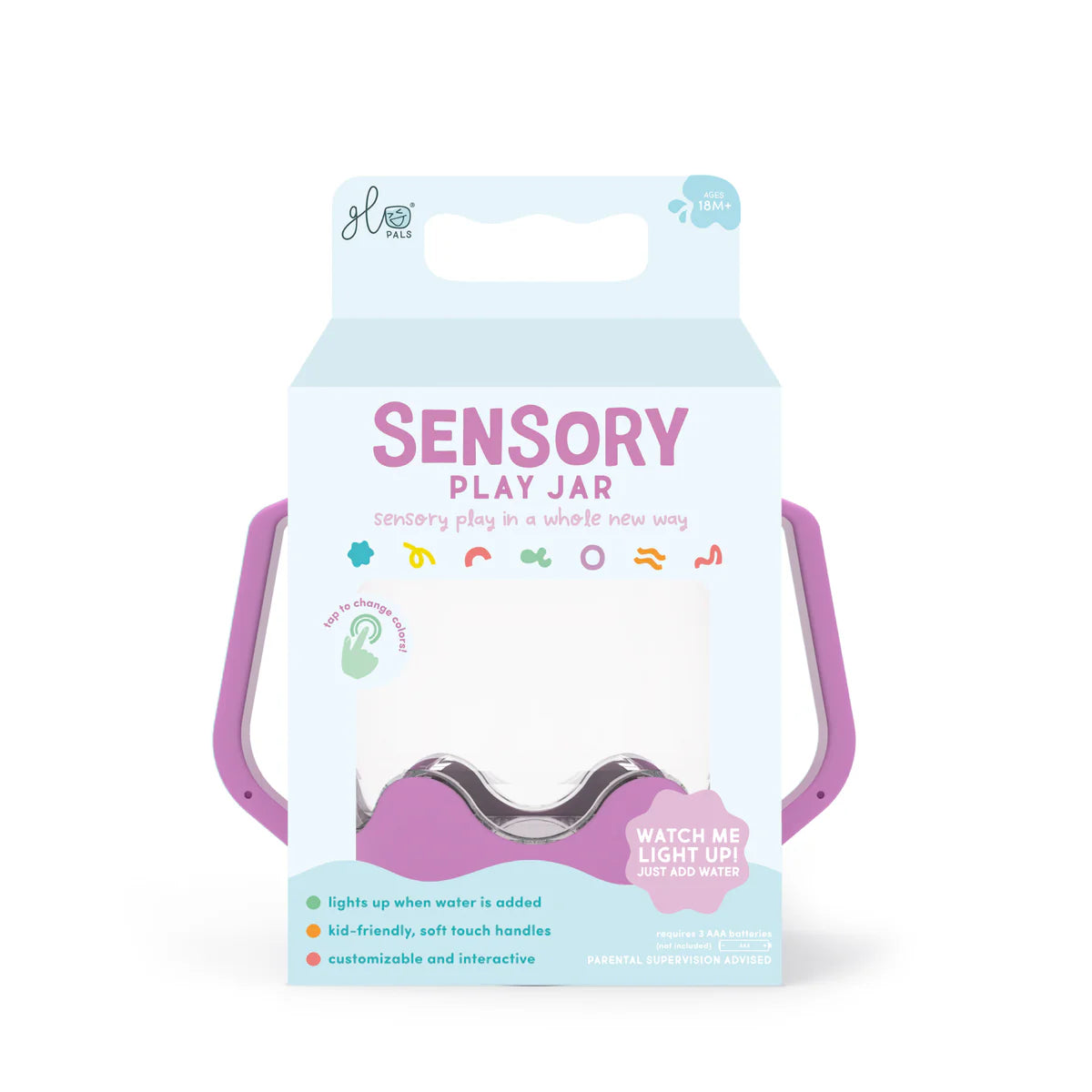 Glo Pals - Sensory Play Jar - Lila