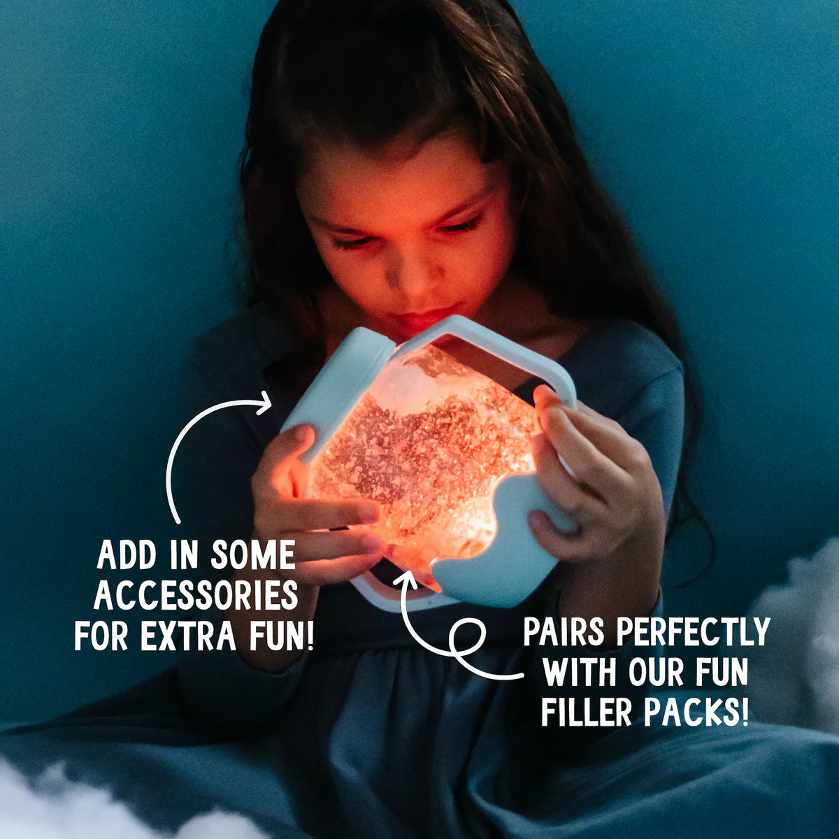 Glo Pals - Sensory Play Jar - Frosty Blau