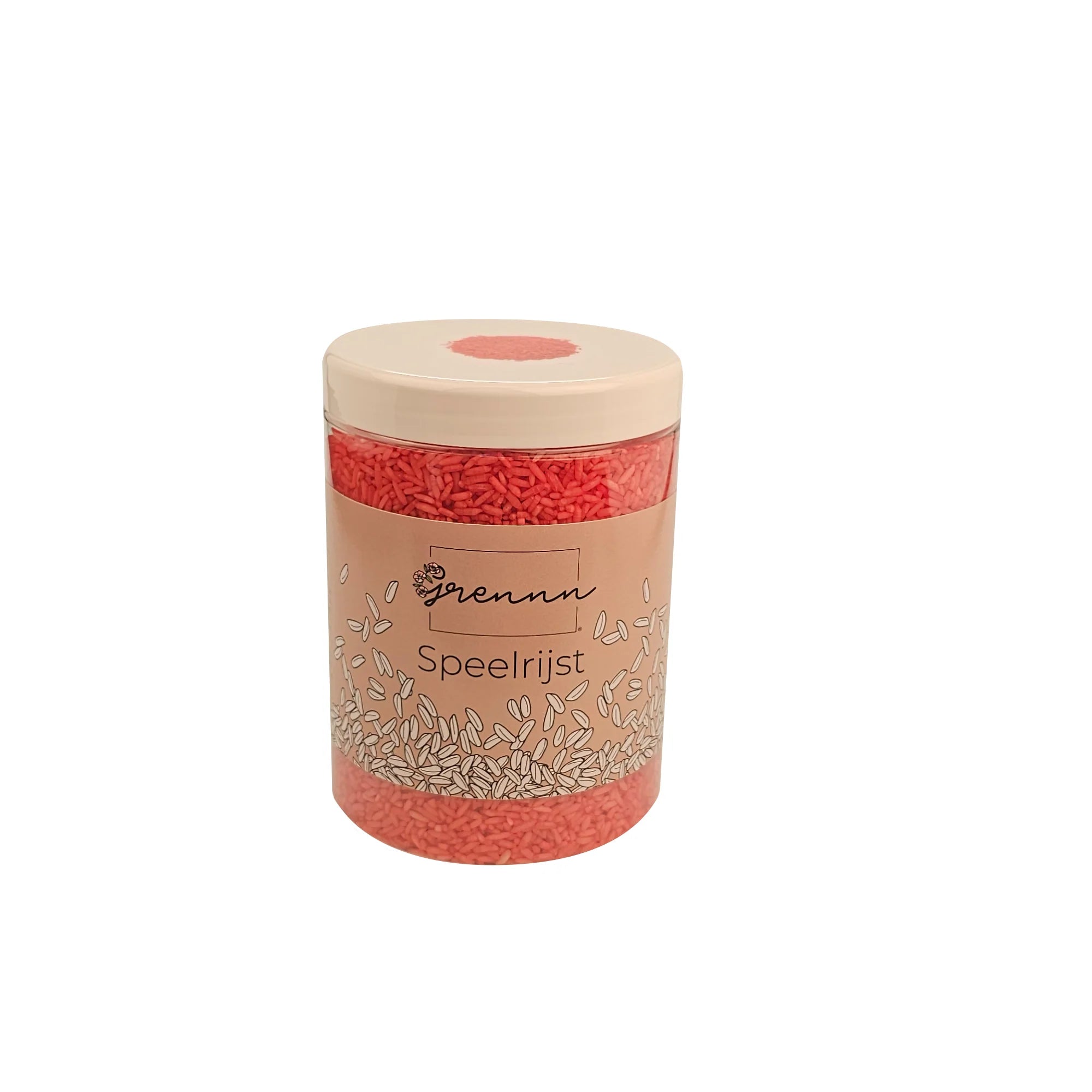 Grennn Spielreis – Rot Mix (sensorisches Spielmaterial)