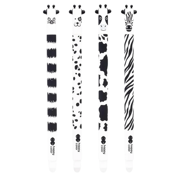 Happy Color - Animal Collection Black & White - Radierbarer Gelstift 1x