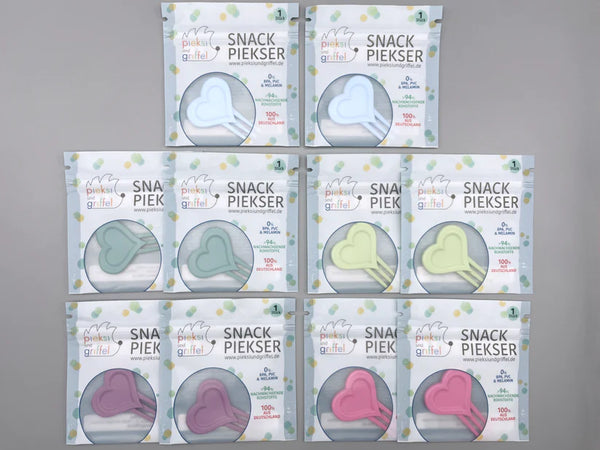 Pieksi und Griffel - Pieksi „Party Herz“ 💜💚💙(einzeln verpackt)
