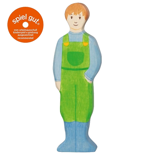 Holztiger Bauer – Holzfigur zum Spielen
