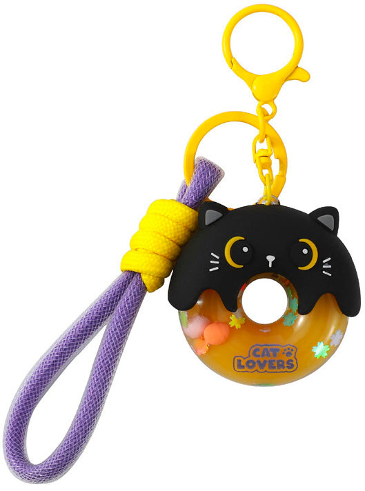 ITOTAL Schlüsselanhänger Donut – Black Cat