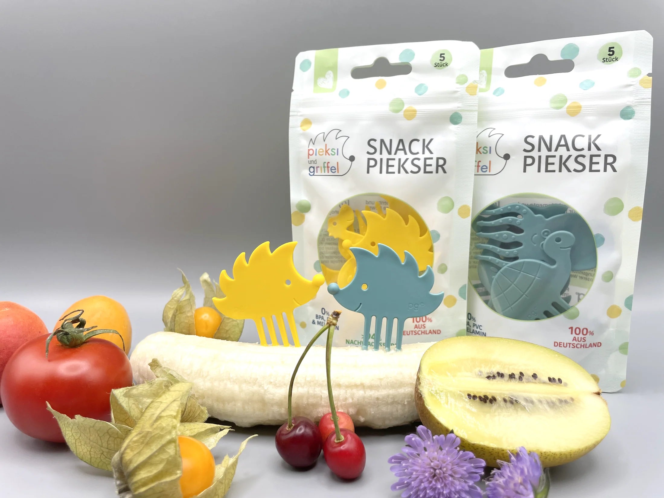 Pieksi und Griffel - Pieksi 5er Set "SHAPE SHIFTERS" 🦔🐢🦕🐙🐟