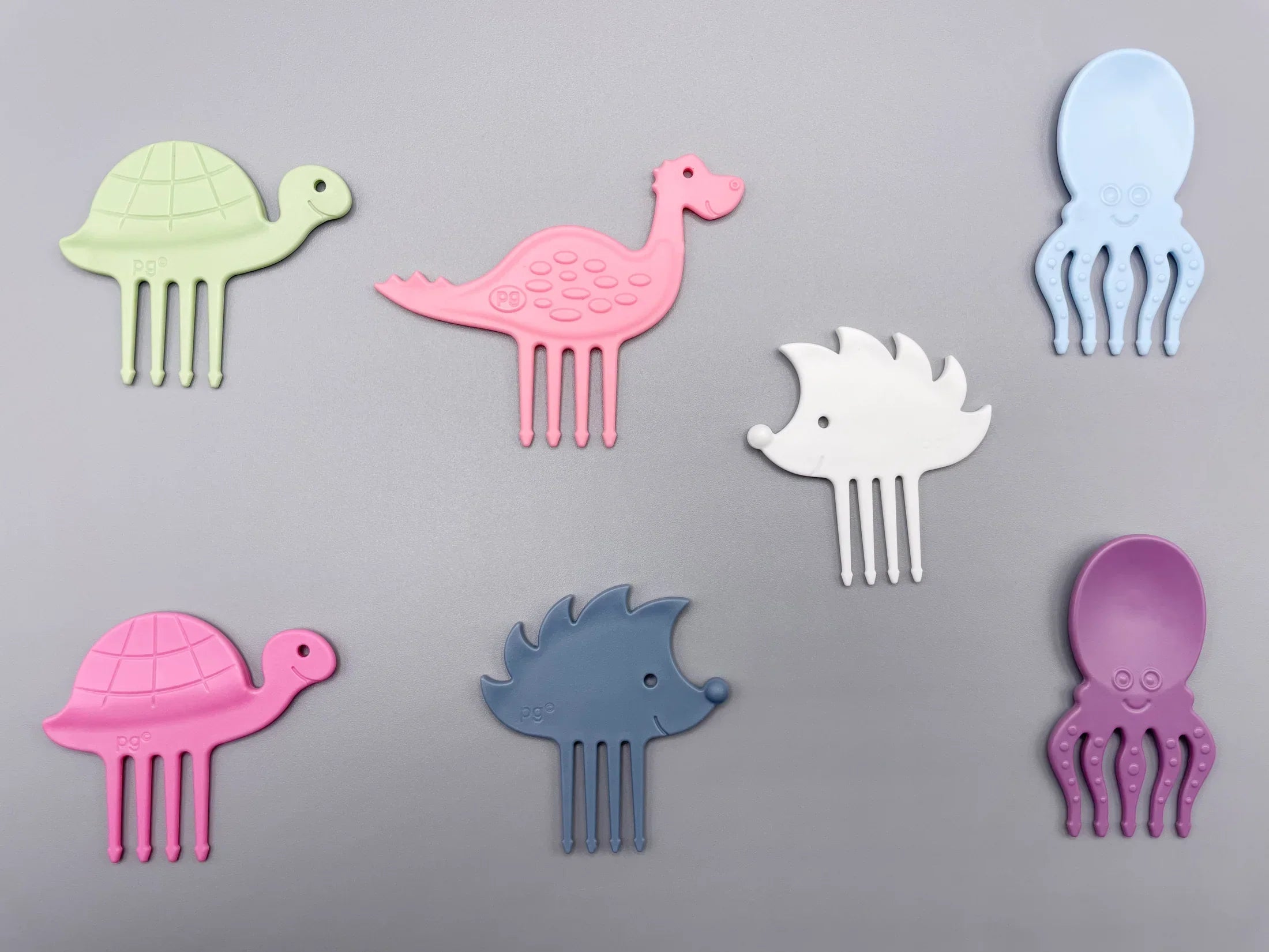 Pieksi und Griffel - Pieksi 7er-Set –  "Seven Softies" 🎀🦔🐢🦕🐙