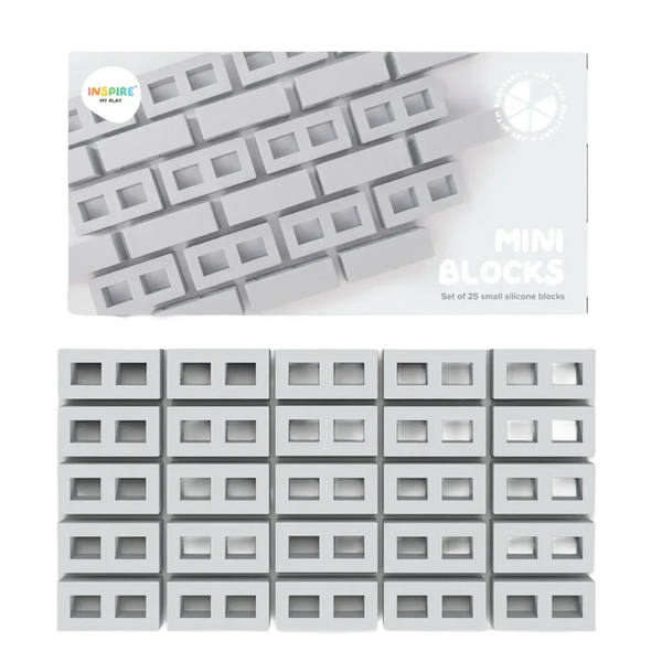 INSPIRE MY PLAY - Sensorikspielzeug Mini Blocks - Silikon-Bausteine