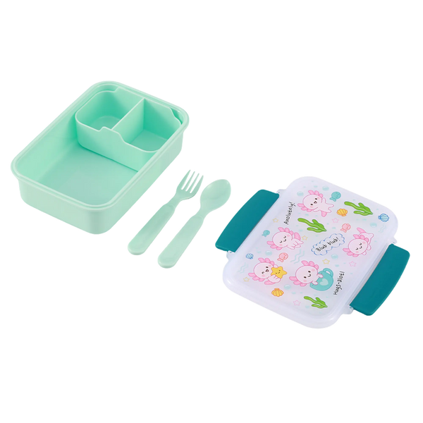ITOTAL Lunchbox Kids AXOLOTL – Brotdose mit Besteck