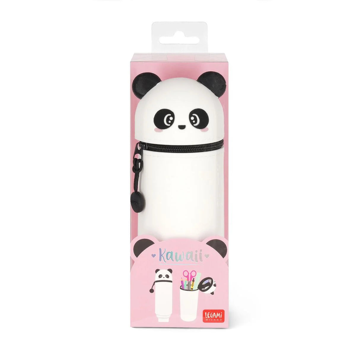 LEGAMI 2-in-1 Silikon-Federmäppchen "Kawaii" - Panda