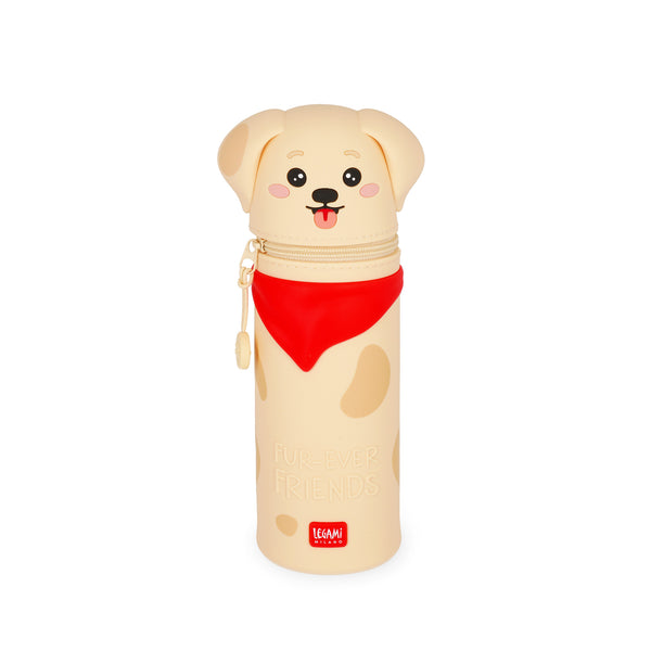 Legami 2-in-1 Federmäppchen aus Silikon Kawaii Fur-ever Hund