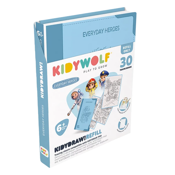 Kidywolf KIDYDRAW-PAD Nachfüllpack Helden