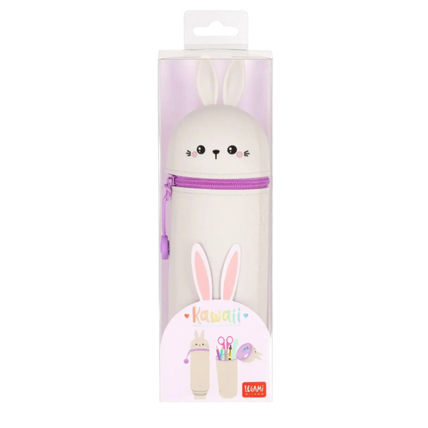 LEGAMI 2-in-1-Federmäppchen aus Silikon - Kawaii Bunny