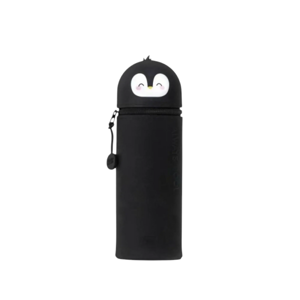 LEGAMI 2-in-1 Silikon-Federmäppchen "Kawaii" - Pinguin