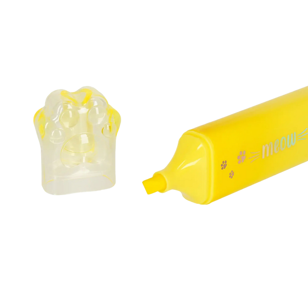 LEGAMI MEOW HIGHLIGHTER – Textmarker Kitty Paw Gelb