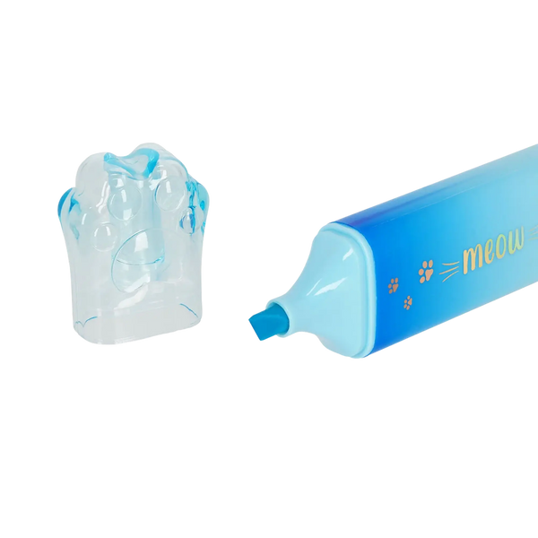 LEGAMI MEOW HIGHLIGHTER – Textmarker Kitty Paw Hellblau