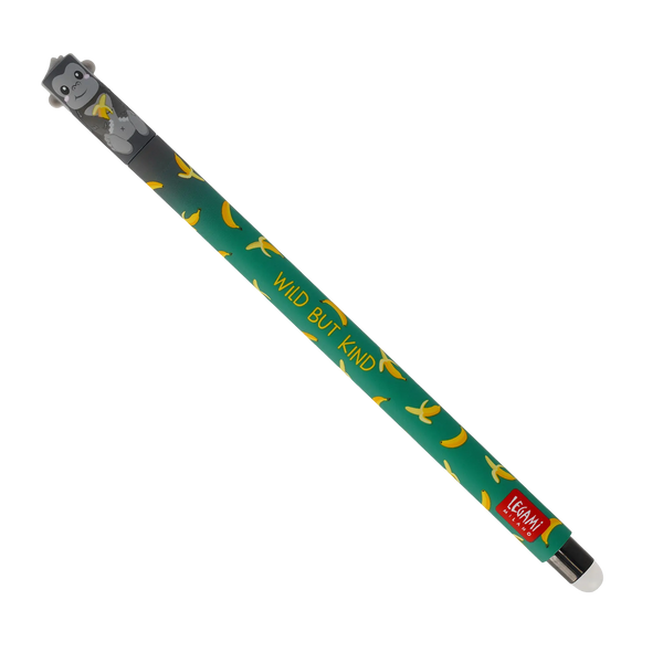 Legami - Löschbarer Gelstift Gorilla – Erasable Pen Schwarz