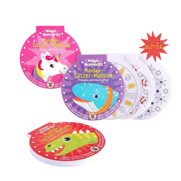 MAGIC MOMENTS Mandala Glitter Malerunderlag 30 ark