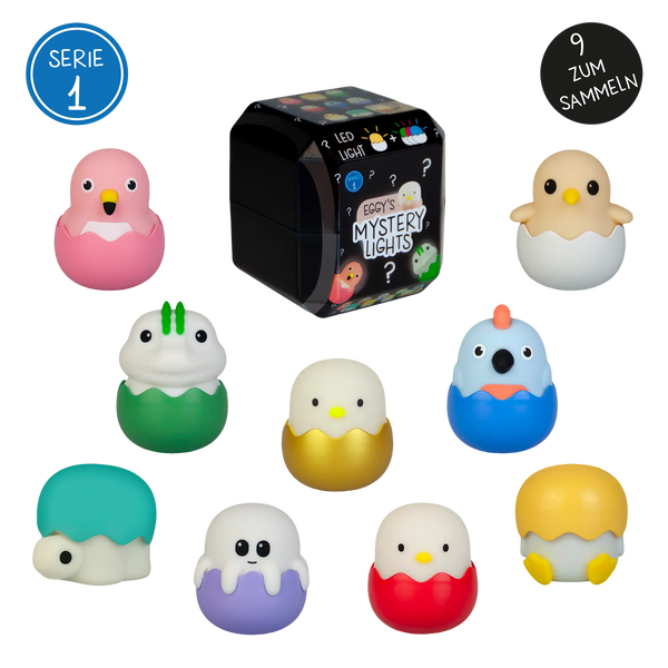 MEGALIGHT EGGY’S MYSTERY LIGHTS – Mini Licht (Blind Box) mit Anhänger