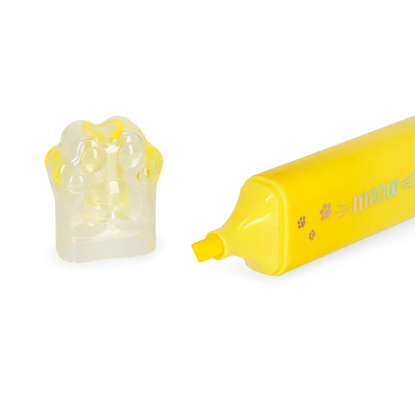 LEGAMI MEOW HIGHLIGHTER – Textmarker Kitty Paw Gelb