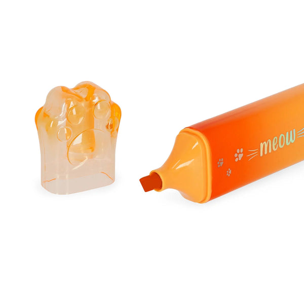 LEGAMI MEOW HIGHLIGHTER – Textmarker Kitty Paw Orange