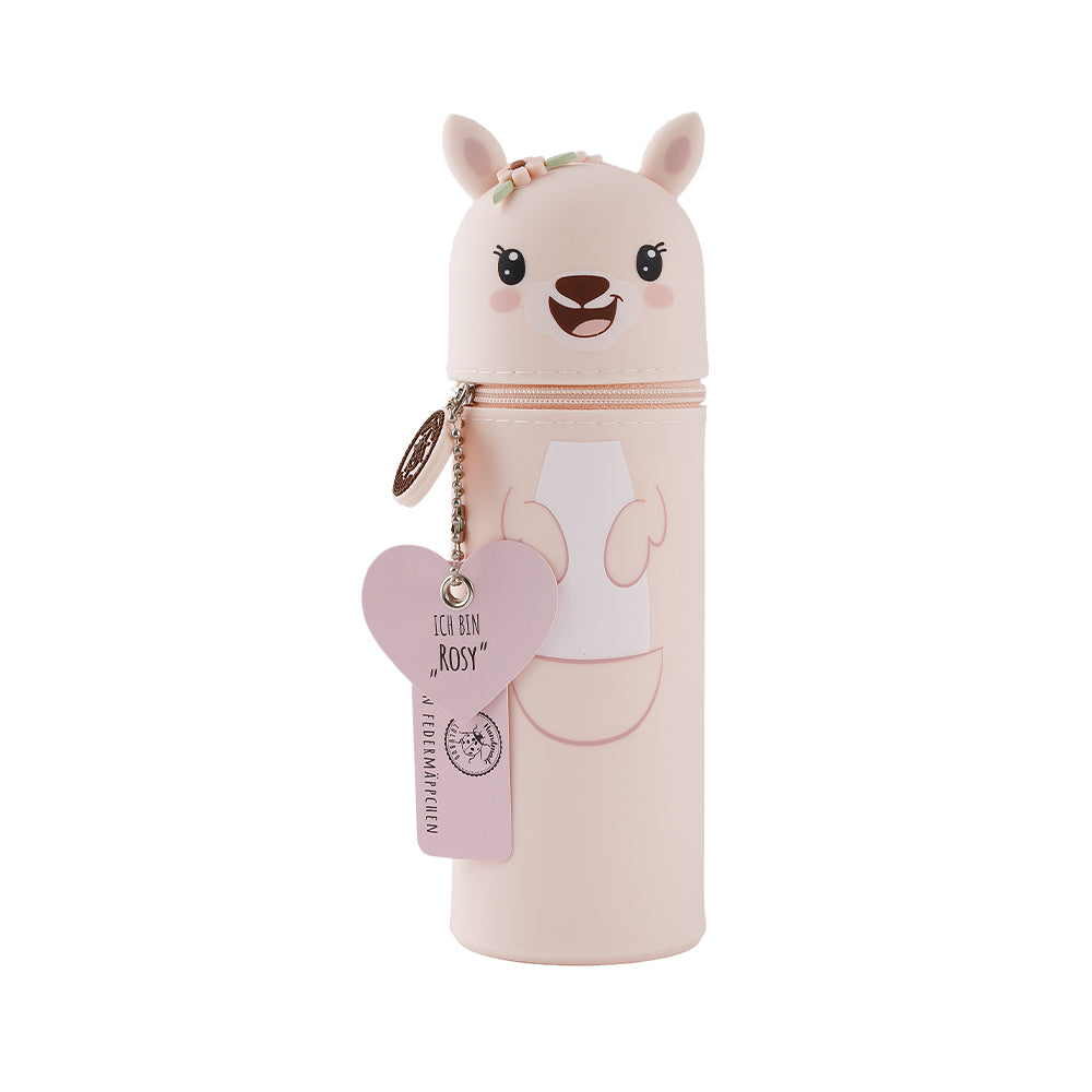 Lulubug Handmade - Silikon Federmäppchen Känguru Rosy - Makimo - Smart Kids