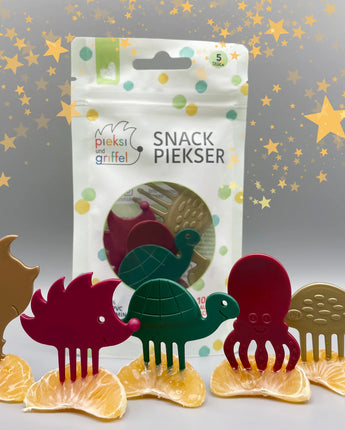 Pieksi und Griffel - Pieksi 5er Set "MagicWinterPieksis" 🦔🐢🐟🦕🐙