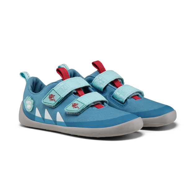 Affenzahn Barfußschuh aus Baumwolle Lucky - Hai - Makimo - Smart Kids