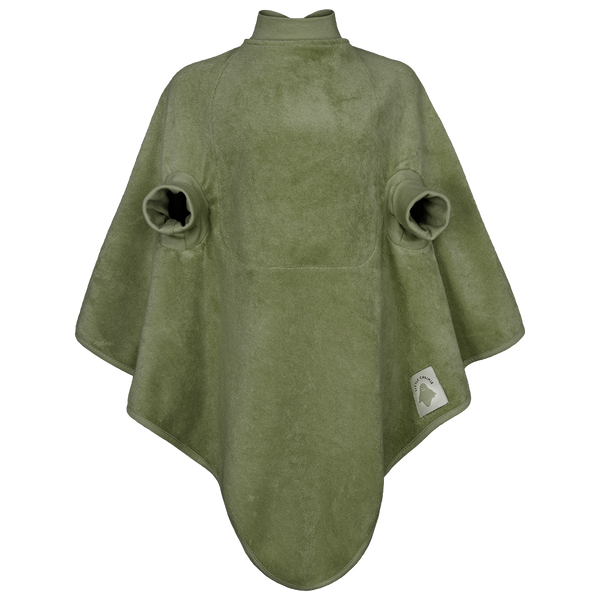 Little Casimir "Boo" Frottee Waterproof Lätzchen - Mitwachsend und Wasserdicht - Moss Green