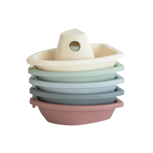 Mushie - Bath Boats Original – Stapelbare Badboote