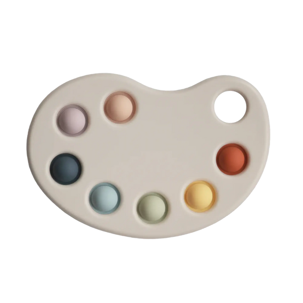 Mushie - Paint Palette Press Toy – Multi