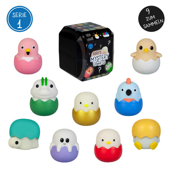 MEGALIGHT EGGY’S MYSTERY LIGHTS – Mini Licht (Blind Box) mit Anhänger