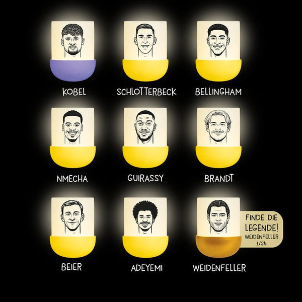 MEGALIGHT BVB Edition EGGY’S MYSTERY LIGHTS – Mini Licht (Blind Box) mit Anhänger