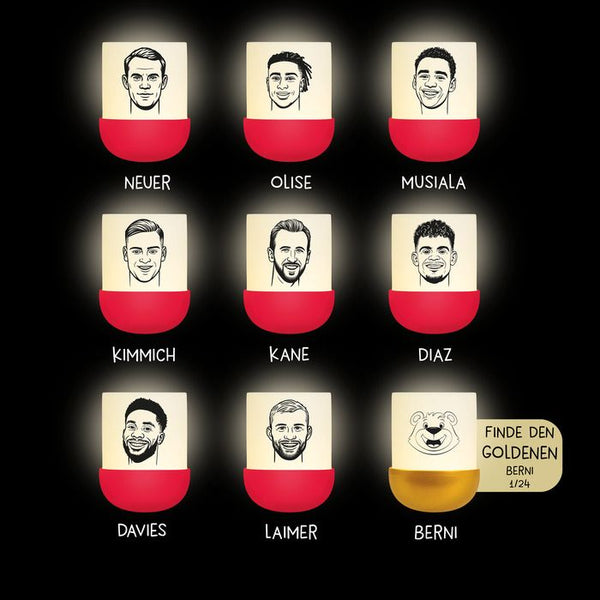 MEGALIGHT FCB Edition EGGY’S MYSTERY LIGHTS – Mini Licht (Blind Box) mit Anhänger