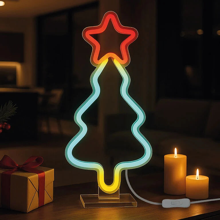 LEGAMI LED-Leuchtschrift Neon-Effekt Lampe "It's a sign" - Xmas-Tree - Makimo - Smart Kids