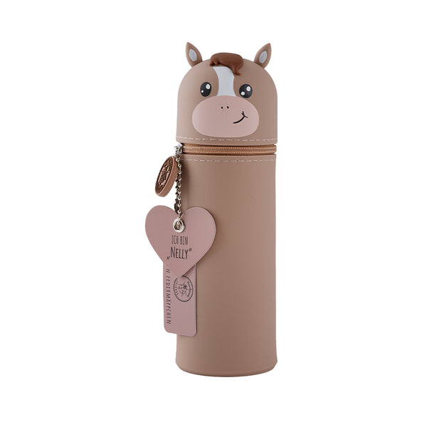 Lulubug Handmade - Silikon Federmäppchen Pferd Nelly - Makimo - Smart Kids
