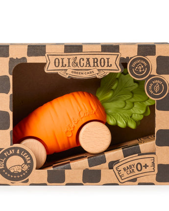 Oli&Carol Babyauto Cathy the Carrot aus Naturkautschuk und FSC-Holz