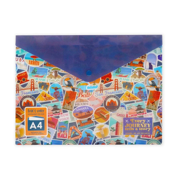 LEGAMI Dokumentenmappe – Fold & Order – Travel-Stickers
